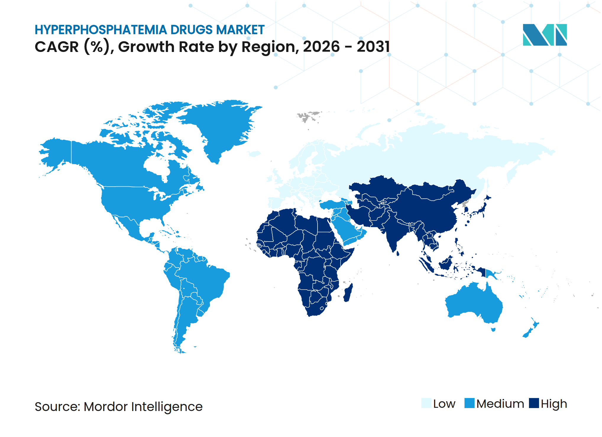 Hyperphosphatemia Drugs Market CAGR (%), Growth Rate by Region